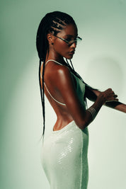 LIGHT MATCHA - MORGANA - MAXI DRESS