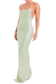 LIGHT MATCHA - MORGANA - MAXI DRESS
