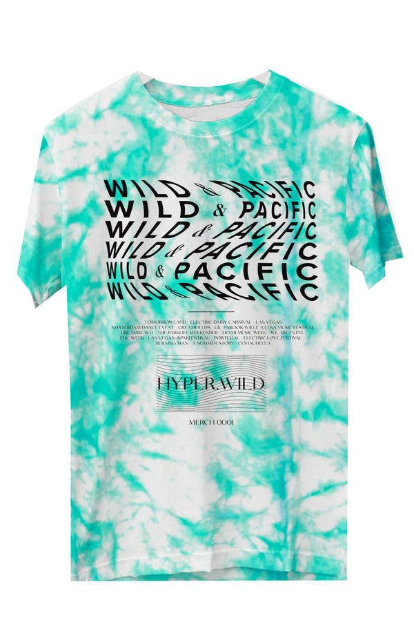 shirt feline aqua oversize
